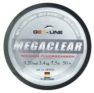 GER-Line MEGACLEAR Fluorocarbon Angelschnur MADE IN GERMANY -  GER-LINE®