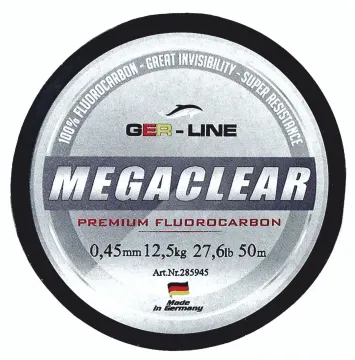 GER-Line MEGACLEAR Fluorocarbon Angelschnur MADE IN GERMANY -  GER-LINE®