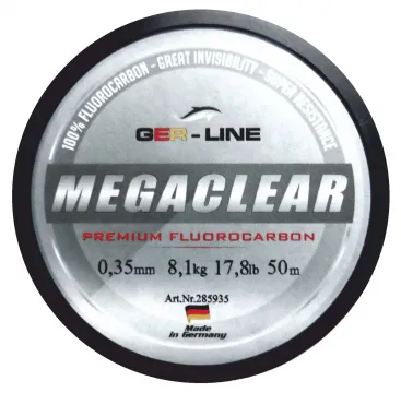 GER-Line MEGACLEAR Fluorocarbon Angelschnur MADE IN GERMANY -  GER-LINE®