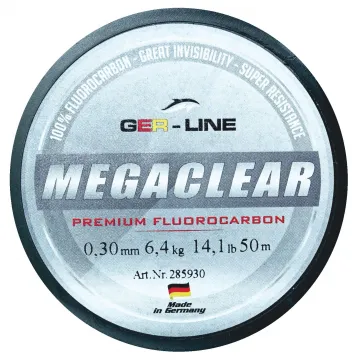 GER-Line MEGACLEAR Fluorocarbon Angelschnur MADE IN GERMANY -  GER-LINE®