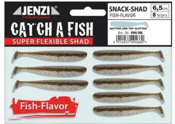 Jenzi Snack-Shad Flav. 3x 8/SB 6,5cm Set 1 mit 3 Farben